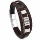 ⌚ 50% OFF! ✨ Men's Retro Leather Bracelet – Square Wheat Pattern, Premium PU Leather & Braided Cords, Effortless Magnetic Alloy Clasp – Rugged Yet Refined Everyday Style for Modern Men 🖤