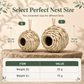 🌿 50% OFF! ✨ Handwoven Straw Spherical Bird Nest – Artisan Crafted, Tight Natural Grass Weave & Weather-Resistant Construction – Shield Backyard Birds from Freezing Drafts with Charming Garden Decor 🐦
