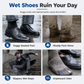 ☔ 50% OFF! ✨ Waterproof High-Top Silicone Rain Shoe Covers – Premium PVC, Tall 42cm Splash Barrier & Deep Textured Grip – High-Visibility Night Safety for Dry Feet in Torrential Rain 👢