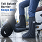 ☔ 50% OFF! ✨ Waterproof High-Top Silicone Rain Shoe Covers – Premium PVC, Tall 42cm Splash Barrier & Deep Textured Grip – High-Visibility Night Safety for Dry Feet in Torrential Rain 👢