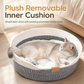 🐱 50% OFF! ✨ Integrated Cat Bed & Scratching Board – Cozy Braided Cotton Walls with Shape Retention, Plush Removable Cushion & Durable Scratch-Resistant Design – Handwoven Stitching with Leather Accents for Indoor Cats 🛏️