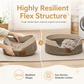 🐱 50% OFF! ✨ Integrated Cat Bed & Scratching Board – Cozy Braided Cotton Walls with Shape Retention, Plush Removable Cushion & Durable Scratch-Resistant Design – Handwoven Stitching with Leather Accents for Indoor Cats 🛏️