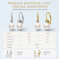 ⏳Time-Limited Special⏰💫 Elegant Faux Pearl & Cubic Zirconia Drop Earrings | Shiny Dangle Earrings for Women Daily & Party Wear