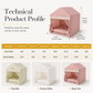 🏠 50% OFF! ✨ Semi-Enclosed Indoor Pet Tent House – Cloud-Like Thickened Padding for Joint Relief, Breathable Mesh Roof & Draft-Free Secure Design – All-Season Cozy Sanctuary for Cats & Dogs in Any Corner 🐾