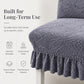 🪑 50% OFF! ✨ Stretch Jacquard Dining Chair Cover – Thickened Cat Scratch Resistant Slipcover with Ultra-Elastic Wrinkle-Free Fit – Modern Geometric Texture in 6 Colors for Straight-Back Chairs 🛡️