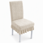 🪑 50% OFF! ✨ Stretch Jacquard Dining Chair Cover – Thickened Cat Scratch Resistant Slipcover with Ultra-Elastic Wrinkle-Free Fit – Modern Geometric Texture in 6 Colors for Straight-Back Chairs 🛡️