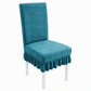 🪑 50% OFF! ✨ Stretch Jacquard Dining Chair Cover – Thickened Cat Scratch Resistant Slipcover with Ultra-Elastic Wrinkle-Free Fit – Modern Geometric Texture in 6 Colors for Straight-Back Chairs 🛡️