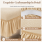 🪑 50% OFF! ✨ Thickened Stretch Chair Cover with Ruffled Skirt – Elegant Jacquard Knit Dustproof Slipcover with Widened Elastic Band, Pet-Proof Shield & Flawless Form-Fitting Contour – Universal Sizes in Multiple Colors 🛡️