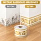🏡 PROMO FLASH : 50% DE RÉDUCTION ! Bordure Mural Adhésive 3D pour Plinthes et Moulures – Imperméable, Flexible, Rouleau 10×500 cm, Motif Relief Géométrique for une Déco Élégante en Quelques Minutes ✨