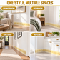 🏡 PROMO FLASH : 50% DE RÉDUCTION ! Bordure Mural Adhésive 3D pour Plinthes et Moulures – Imperméable, Flexible, Rouleau 10×500 cm, Motif Relief Géométrique for une Déco Élégante en Quelques Minutes ✨