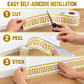 🏡 PROMO FLASH : 50% DE RÉDUCTION ! Bordure Mural Adhésive 3D pour Plinthes et Moulures – Imperméable, Flexible, Rouleau 10×500 cm, Motif Relief Géométrique for une Déco Élégante en Quelques Minutes ✨