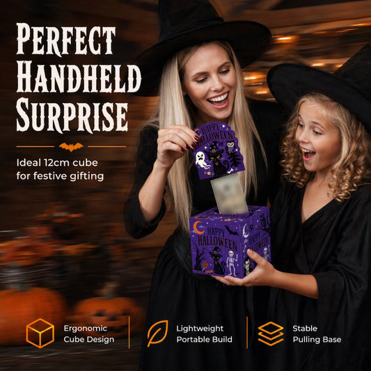 🎃 50% OFF! ✨ Halloween Surprise Money Pulling Gift Box – Interactive Party Cash Box with Endless Bill Ribbon, Spooky Jack-O'-Lantern Theme & Heavy-Duty Cardboard – Quick 3-Minute Setup for Trick-or-Treat Fun 🎁