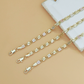 ✨ 50% OFF! Unisex Faceted Link Bracelet – Tri-Color Gold Rose-Gold & White-Gold Tone Finish, Classic Structured Link Design with Sparkling Faceted Cut, Versatile Everyday Style & Secure Lobster Clasp – Copper Material for Casual & Formal Wear 💎