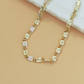 ✨ 50% OFF! Unisex Faceted Link Bracelet – Tri-Color Gold Rose-Gold & White-Gold Tone Finish, Classic Structured Link Design with Sparkling Faceted Cut, Versatile Everyday Style & Secure Lobster Clasp – Copper Material for Casual & Formal Wear 💎