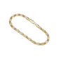 ✨ 50% OFF! Unisex Faceted Link Bracelet – Tri-Color Gold Rose-Gold & White-Gold Tone Finish, Classic Structured Link Design with Sparkling Faceted Cut, Versatile Everyday Style & Secure Lobster Clasp – Copper Material for Casual & Formal Wear 💎