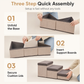 🐾 50% OFF! ✨ Foldable Pet Steps with Storage – Non-Slip Joint-Friendly Dog Stairs with Hidden Under-Step Compartments & Cozy Cat Cave Option – Reinforced Sag-Resistant Structure for Bed & Couch 🐶