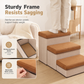 🐾 50% OFF! ✨ Foldable Pet Steps with Storage – Non-Slip Joint-Friendly Dog Stairs with Hidden Under-Step Compartments & Cozy Cat Cave Option – Reinforced Sag-Resistant Structure for Bed & Couch 🐶