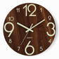 🔥Limited-Time Offer🕰️12-Inch Silent Wooden Wall Clock – Luminous Glow & MDF Wood Grain✨