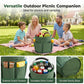🧺 Foldable Storage Basket – Pockets, premium fabric & 28x28cm ✨
