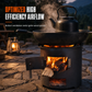 ⛺ 50% OFF! ✨ Heavy-Duty Portable Wood & Charcoal Camping Stove – High-Efficiency Bottom Draft Airflow for Smoke-Reduced Combustion, Thickened Anti-Warp Carbon Steel & Versatile 3-in-1 Boil Grill Simmer – Dual-Fuel Outdoor BBQ & Heating Burner 🪵