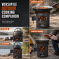 ⛺ 50% OFF! ✨ Heavy-Duty Portable Wood & Charcoal Camping Stove – High-Efficiency Bottom Draft Airflow for Smoke-Reduced Combustion, Thickened Anti-Warp Carbon Steel & Versatile 3-in-1 Boil Grill Simmer – Dual-Fuel Outdoor BBQ & Heating Burner 🪵