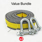 8-Ton Tow Rope with U-Shackle Hooks