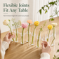 🌸✨ PROMO FLASH : 50% DE RÉDUCTION ! Vase à Tubes à Essai en Verre Borosilicate avec Charnières Flexibles – Modulable et Transparent, Brosse de Nettoyage Incluse for une Déco Végétale Créative et Épurée ✨