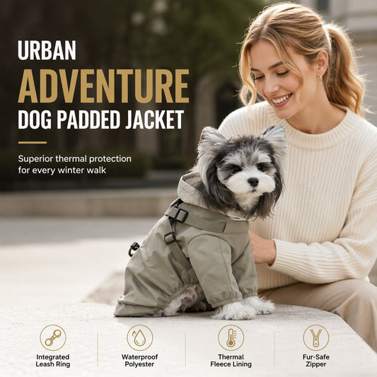 🐾 50% OFF! ✨ Waterproof Fleece-Lined Winter Dog Jacket with Integrated Leash D-Ring – 2-in-1 Winter Coat & Harness Combo, Weatherproof Outer Shell, High-Loft Thermal Fleece Lining & Anti-Pinch Zipper Shield – S-2XL 3 Colors ❄️