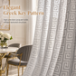 🕊️ 50% OFF! ✨ Geometric Greek Key Jacquard Sheer Curtain Panel – Light Filtering Window Drape with Precision Warp-Knit Mesh, UV Protection & Balanced Daytime Privacy – 3 Colors 3 Sizes for Living Dining & Bedroom 🏡