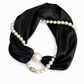 📿 50% OFF! 🧣 Pearl Scarf Necklace – Timeless Elegance with Adjustable Bow Design, Piercing-Free Jewellery, Versatile Style for Daily Wear & Special Occasions – Classic Pearl Accent 🤍