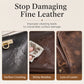 ✨ 50% OFF! Professional Leather Cleaner & Nourishing Care Cream Set – 2-Step Spa Treatment, Coconut Oil Foam Lifts Stains & Lanolin Cream Restores Softness – 200ml + 150ml for Bags Jackets Shoes & Car Seats 👜