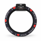 Universal 38cm Ringless Silk Steering Wheel Cover – Printed & Breathable for All Seasons