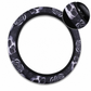 Universal 38cm Ringless Silk Steering Wheel Cover – Printed & Breathable for All Seasons