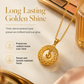 ✨ 50% OFF! ✨ Spinning Fortune Bead Dreamcatcher Filigree Pendant Necklace – Interactive 360° Rotating Faceted Gold Bead, Intricate Hollow Filigree Dreamcatcher, 18K Multi-Layer Electroplating & Hypoallergenic – 17.7"+2" Chain 🌸