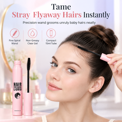 50% OFF! ✨ Flyaway Hair Finishing Wand Stick for Taming Frizz & Broken Hair – Precision 360° Spiral Micro-Bristle Applicator, Quick-Dry Clear Gel, Non-Greasy Flake-Free All-Day Hold – 36g Travel Size All Hair Types 💁‍♀️
