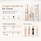 💄 50% OFF! ✨ 5-in-1 Retractable Travel Makeup Brush Set Capsule – Modular Full-Face Kit Powder Blush Silicone Lip Eyeshadow Brow Liner, Ultra-Soft Cruelty-Free Fibers & Dust-Proof Sealed Lids – 5.5" Compact 4 Colors 💋