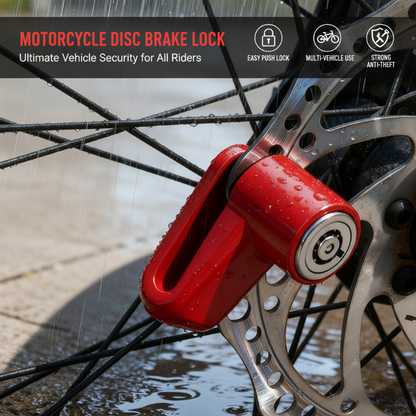 📢📢 50% OFF🗝️Heavy-Duty Disc Brake Lock – Press-to-Lock Anti-Theft Security
