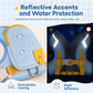 🐾 50% OFF! ✨ 2-in-1 Reflective Pet Backpack Harness Vest with Zipper Pouch – Ergonomic No-Choke Chest Wrap, Ultra-Breathable 3D Honeycomb Mesh, 360° Nighttime Reflective Strips & Heavy-Duty Alloy D-Ring – 4 Sizes 2 Colors 🐕