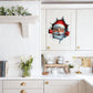 🎅 50% OFF! ✨ 3D Bursting Santa Holiday Wall Sticker Decal – Ultra-Realistic Broken-Brick Optical Illusion, 100% Damage-Free Residue-Free Removal, Instant 30-Second Peel & Stick & Waterproof Eco-PVC – 11.4"×9.8" 🎄