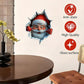 🎅 50% OFF! ✨ 3D Bursting Santa Holiday Wall Sticker Decal – Ultra-Realistic Broken-Brick Optical Illusion, 100% Damage-Free Residue-Free Removal, Instant 30-Second Peel & Stick & Waterproof Eco-PVC – 11.4"×9.8" 🎄