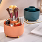 💄 50% OFF! ✨ 360° Rotating 5-Compartment Makeup Brush & Desk Organizer – Whisper-Quiet Bi-Directional Spin Base, 4 Outer Slots + Tall Center Cylinder, Holds 30+ Brushes, Shatter-Proof ABS & Gold Feet – 4 Colors 🖋️