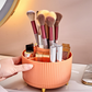 💄 50% OFF! ✨ 360° Rotating 5-Compartment Makeup Brush & Desk Organizer – Whisper-Quiet Bi-Directional Spin Base, 4 Outer Slots + Tall Center Cylinder, Holds 30+ Brushes, Shatter-Proof ABS & Gold Feet – 4 Colors 🖋️