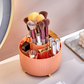 💄 50% OFF! ✨ 360° Rotating 5-Compartment Makeup Brush & Desk Organizer – Whisper-Quiet Bi-Directional Spin Base, 4 Outer Slots + Tall Center Cylinder, Holds 30+ Brushes, Shatter-Proof ABS & Gold Feet – 4 Colors 🖋️