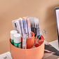 💄 50% OFF! ✨ 360° Rotating 5-Compartment Makeup Brush & Desk Organizer – Whisper-Quiet Bi-Directional Spin Base, 4 Outer Slots + Tall Center Cylinder, Holds 30+ Brushes, Shatter-Proof ABS & Gold Feet – 4 Colors 🖋️