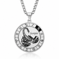 ♌ 50% OFF! ✨ Stainless Steel Spinning 12 Zodiac Medallion Pendant Necklace – Interactive Rotatable Kinetic Disc, Deep Laser-Etched Astrological Symbols, Surgical-Grade 316L Titanium Steel Waterproof & 23.6" Chain – All 12 Signs 🌌