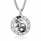 ♌ 50% OFF! ✨ Stainless Steel Spinning 12 Zodiac Medallion Pendant Necklace – Interactive Rotatable Kinetic Disc, Deep Laser-Etched Astrological Symbols, Surgical-Grade 316L Titanium Steel Waterproof & 23.6" Chain – All 12 Signs 🌌