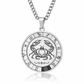 ♌ 50% OFF! ✨ Stainless Steel Spinning 12 Zodiac Medallion Pendant Necklace – Interactive Rotatable Kinetic Disc, Deep Laser-Etched Astrological Symbols, Surgical-Grade 316L Titanium Steel Waterproof & 23.6" Chain – All 12 Signs 🌌