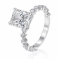 💍 50% OFF! ✨ Vintage Full Pavé Cushion-Cut Zircon Stackable Ring Set – AAAAA Cubic Zircon Diamond-Grade Sparkle, Modular Stacking Wear Nested or Solo, Hypoallergenic Tarnish-Resistant Rhodium Plated – US 5-9 💎