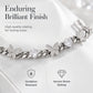 🦋 50% OFF! ✨ Iced-Out Pavé Zircon Butterfly Cuban Link Chain Bracelet – AAA+ Micro-Pavé Stones on Polished Cuban Curb Links, Multi-Layer Platinum Silver Electroplating, Double-Security Clasp & Hypoallergenic – 7.5" 💎