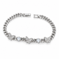 🦋 50% OFF! ✨ Iced-Out Pavé Zircon Butterfly Cuban Link Chain Bracelet – AAA+ Micro-Pavé Stones on Polished Cuban Curb Links, Multi-Layer Platinum Silver Electroplating, Double-Security Clasp & Hypoallergenic – 7.5" 💎